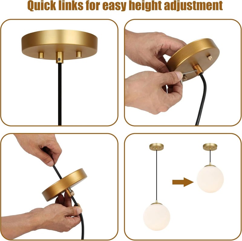 MAYOMAJO 6 Inches Light Canopy Kit with Heavy Duty Replacement Ceiling Cover Plate & Mounting Hardware for Lighting Fixtures Chandelier Pendant Lamp or DIY Project (Brass) - Image 4